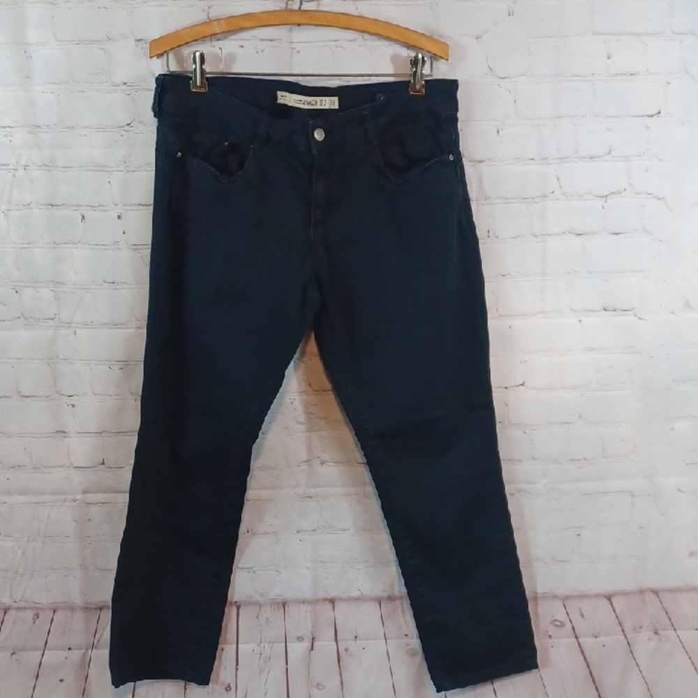 Zara MMX11 Navy Premium Wash Denim Skinny Jeans Sz 10